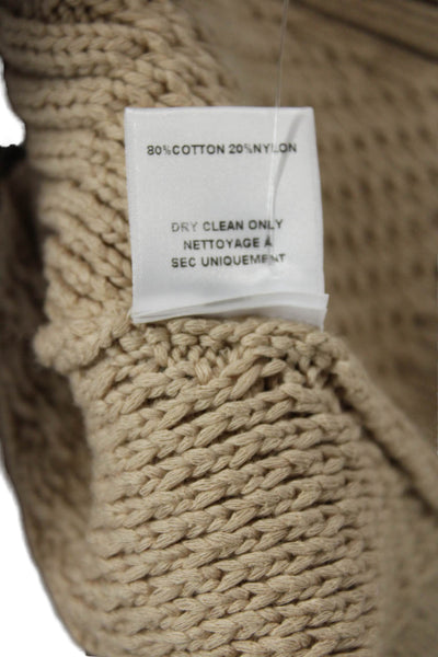 Bailey 44 Women's Scoop Neck Sleeveless Fringe Sweater Tank Beige Size XS
