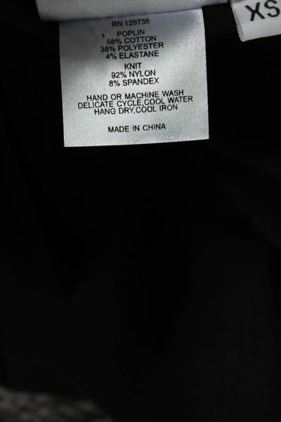 Finley Women's Collared Sleeveless Button Up Shirt Blouse Black Size XS