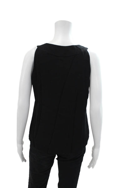 Kate Spade Womens Scoop Neck Sleeveless Lined Tank Top Black Size S