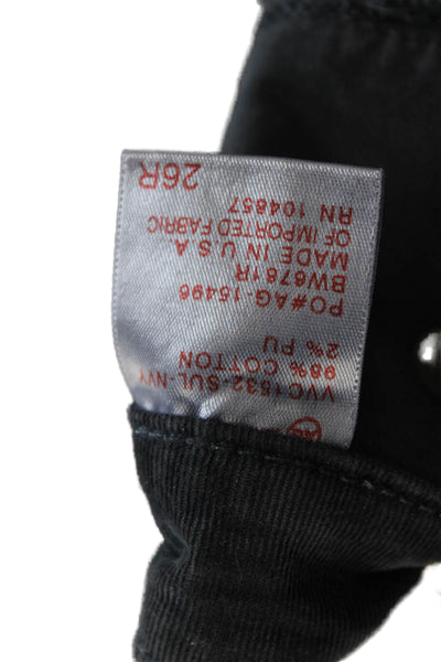 AG Adriano Goldschmied Womens The Jegging Corduroy Skinny Jeans Gray Size 26
