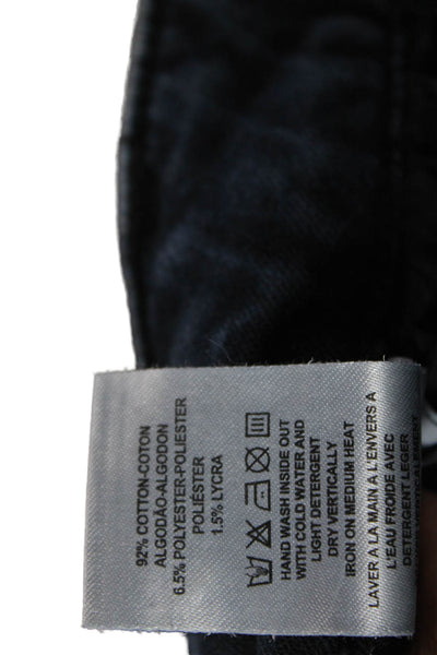 DL1961 Womens Zipper Fly Mid Rise Florence Cropped Jeans Blue Denim Size 26
