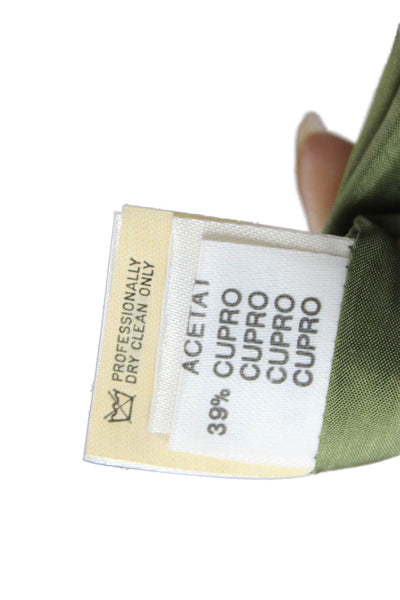Blues Club Womens Zippered Mid-Rise Lined Pull-On Casual Skirt Green 6