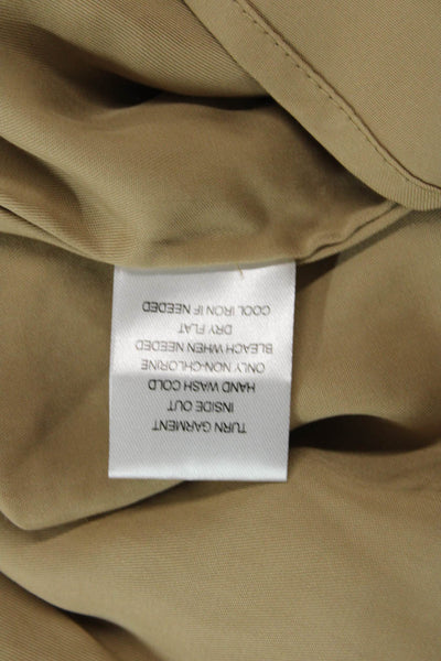 DH New York Womens Cotton Blend Knit Elastic Waist Maxi Skirt Beige Size XS