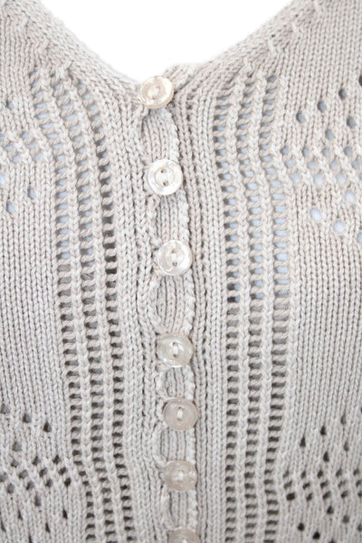 Young, Fabulous & Broke Womens Cotton Knit Long Sleeve Dress Gray Size M