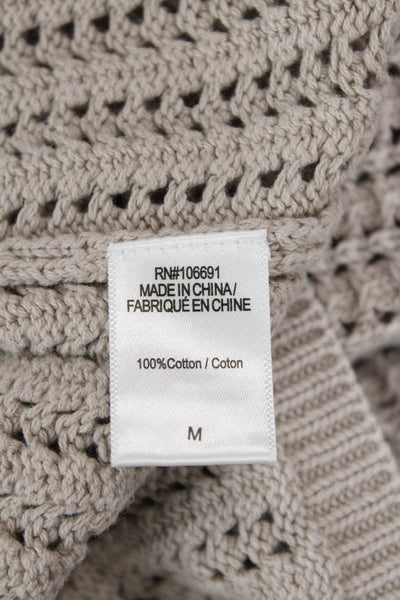 Young, Fabulous & Broke Womens Cotton Knit Long Sleeve Dress Gray Size M