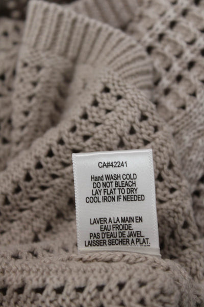 Young, Fabulous & Broke Womens Cotton Knit Long Sleeve Dress Gray Size M