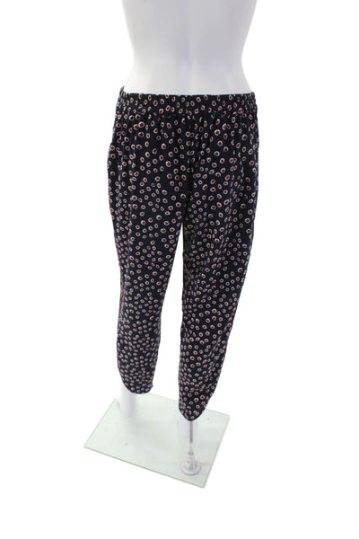Ted Baker Womens Textured Drawstring Pattern Casual Pants Navy Size 01