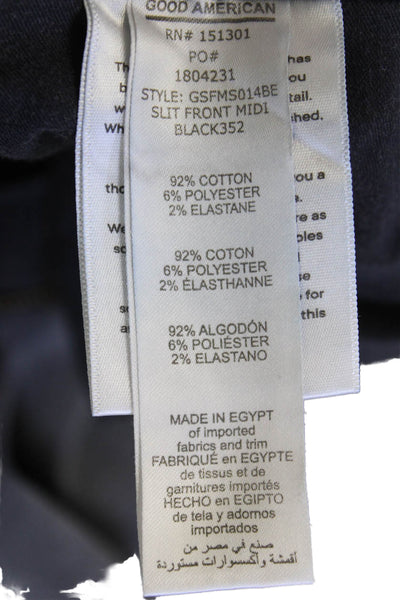 Good American Womens Zip Button Lined Wide Leg Jeans Charcoal Size EUR 30
