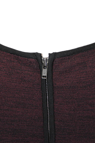 Parker Womens Sleeveless A Line Tiered Dress Purple Black Size Extra Small