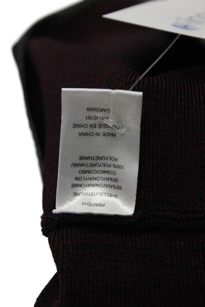 Parker Womens Sleeveless A Line Tiered Dress Purple Black Size Extra Small