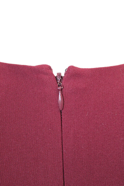 Elizabeth and James Womens Sleeveless Lace Up Waist A Line Dress Red Size 0