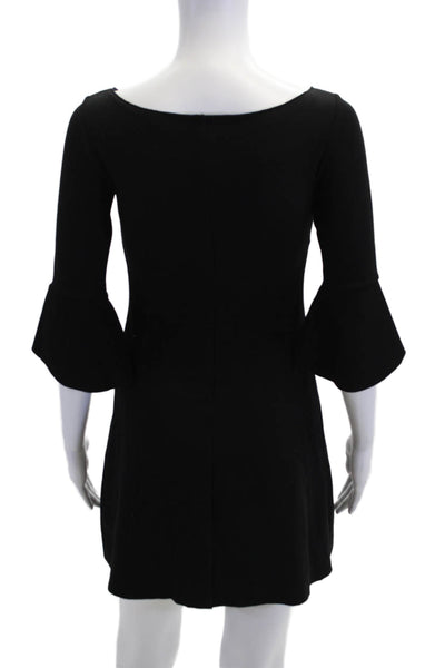 Bailey 44 Womens Long Sleeves A Line Dress Black Blue Size Extra Small