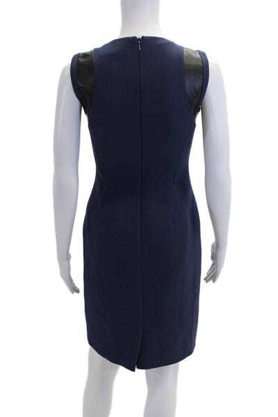 Boss Hugo Boss Womens Sleeveless Pencil Dress Navy Blue Black Size 6