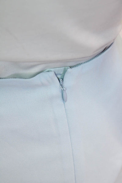 Lafayette 148 New York Womens Knee Length Mini Skirt Sky Blue Size 20 Wide