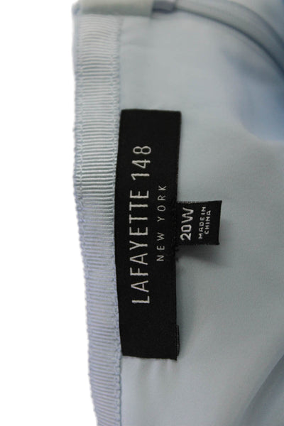 Lafayette 148 New York Womens Knee Length Mini Skirt Sky Blue Size 20 Wide