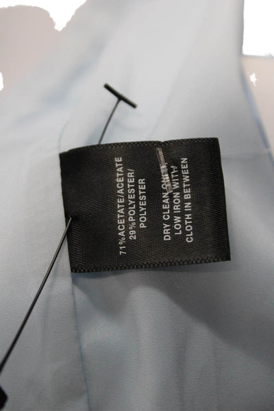 Lafayette 148 New York Womens Knee Length Mini Skirt Sky Blue Size 20 Wide