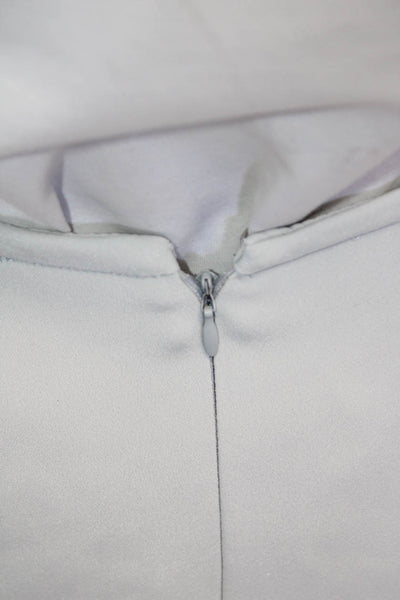 Armani Collezioni Womens Silk Blend Mini Pencil Skirt Powder Blue Size 6