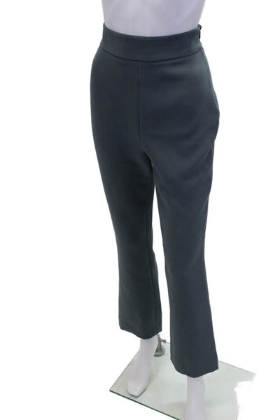 Toccin Womens High Rise Straight Leg Dress Pant Trousers Gray Size 4