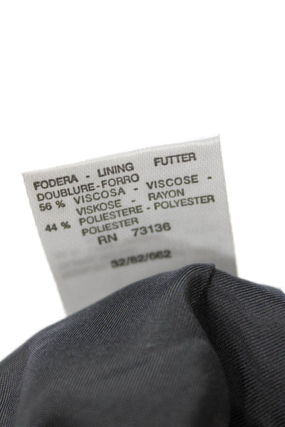 Sport Max Womens Wool Zippered Straight Lined Business Skirt Gray Size 12