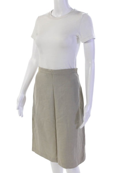 Max & Co Womens Zippered Lined Business Straight Skirt Solid Gray Size 6