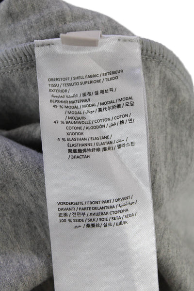 Dorothee Schumacher Womens Sleeveless Pleated Detail Blouse Gray Size 2