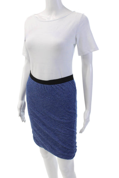 American Vintage Womens Cotton Stretch Casual Mini Skirt Blue Size S