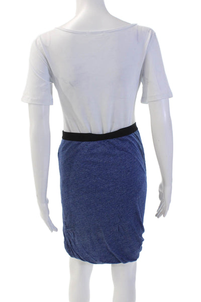 American Vintage Womens Cotton Stretch Casual Mini Skirt Blue Size S