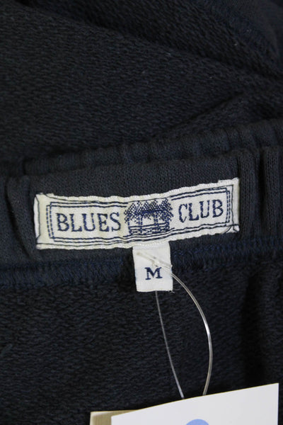 Blues Club Womens Cotton Casual Stretch Straight Skirt Solid Blue Size M