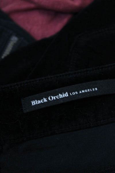 Black Orchid Women's Button Closure Pockets Skinny Pants Black Size 27