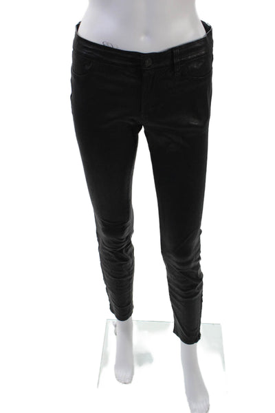 Black Orchid Women's Button Closure Pockets Skinny Pants Black Size 27