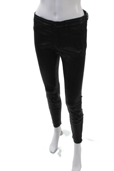 Black Orchid Women's Button Closure Pockets Skinny Pants Black Size 27