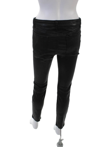 Black Orchid Women's Button Closure Pockets Skinny Pants Black Size 27