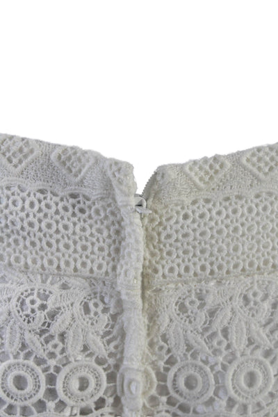 Raoul Womens Cotton Zippered High-Waisted Casual Shorts White Size 10