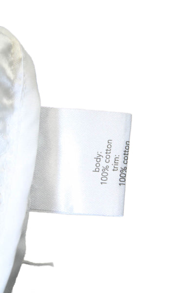 Raoul Womens Cotton Zippered High-Waisted Casual Shorts White Size 10