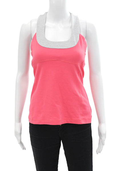 Lululemon Womens Activewear Scoop Neck Sleeveless Tank Top Pink Size 4