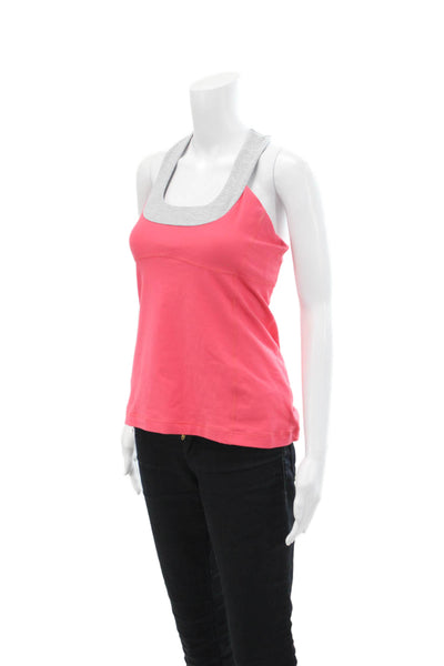 Lululemon Womens Activewear Scoop Neck Sleeveless Tank Top Pink Size 4