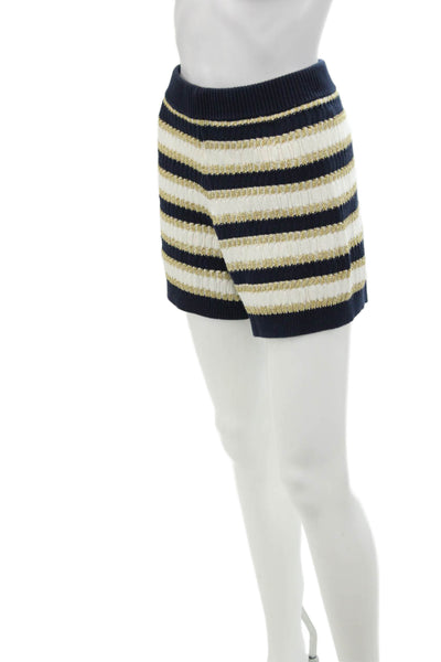 Cara Cara Womens Cotton Stripe Printed High Waisted Shorts Multicolor Size 24