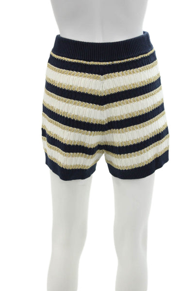 Cara Cara Womens Cotton Stripe Printed High Waisted Shorts Multicolor Size 24