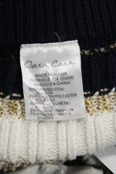 Cara Cara Womens Cotton Stripe Printed High Waisted Shorts Multicolor Size 24