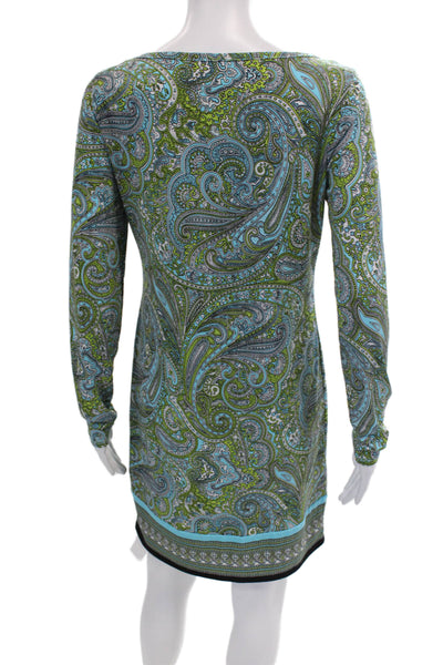 Club Monaco Womens Jeweled Detail Short Sleeves Shift Dress Black Size 0