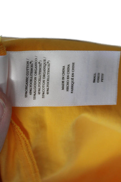 Rails Womens Cotton Textured Ruched Lined Casual Maxi Skirt Orange Size S