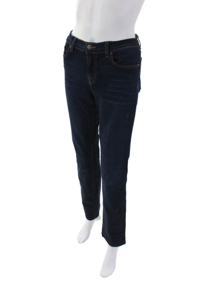 J Brand Women's Dark Wash Five Pocket Button Straight Leg Denim Pants Size 29