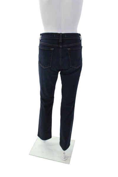 J Brand Women's Dark Wash Five Pocket Button Straight Leg Denim Pants Size 29