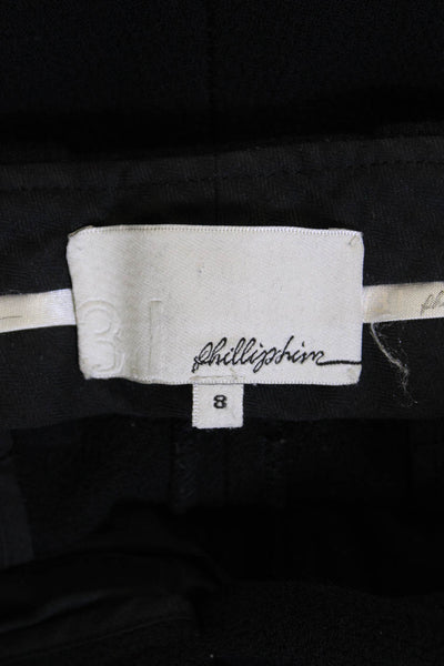 3.1 Phillip Lim Women's Hook Closure Straight Leg Dress Pants Black Size 8