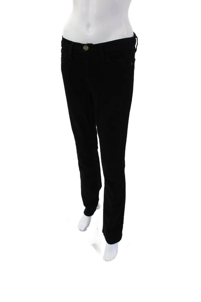 Current/Elliott Womens Midrise Five Pocket Straight Leg Jean Pants Black Size 29