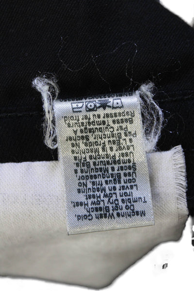 Current/Elliott Womens Midrise Five Pocket Straight Leg Jean Pants Black Size 29