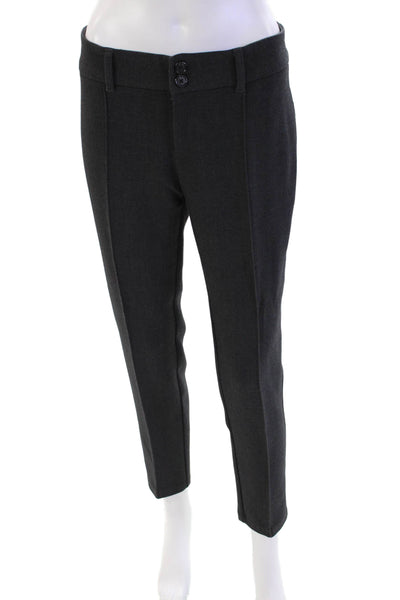 Cartonnier Anthropologie Womens Straight Pleated Charlie Ankle Pants Gray Size 4