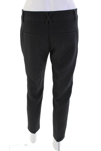 Cartonnier Anthropologie Womens Straight Pleated Charlie Ankle Pants Gray Size 4