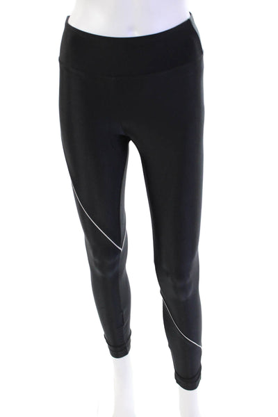 Koral Women's Midrise Full Length Shiny Athletic Workout Legging Black Size S