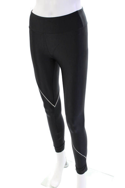 Koral Women's Midrise Full Length Shiny Athletic Workout Legging Black Size S